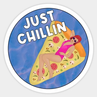 Just Chillin Sticker